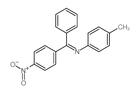 Benzenamine,4-methyl-N-[(4-nitrophenyl)phenylmethylene]-结构式