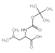 N-BOC-3-二甲基氨基-L-丙氨酸结构式