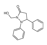 2-(hydroxymethyl)-1,5-diphenylpyrazolidin-3-one结构式