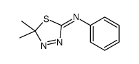 5,5-dimethyl-N-phenyl-1,3,4-thiadiazol-2-imine Structure
