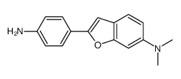 2-(4-aminophenyl)-N,N-dimethyl-1-benzofuran-6-amine结构式