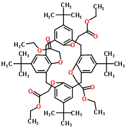 4-tert-butylcalix[4]arene-tetraacetic acid tetraethyl ester structure