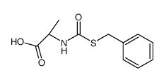 N-benzylsulfanylcarbonyl-DL-alanine结构式