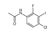 N-(4-chloro-2-fluoro-3-iodophenyl)acetamide结构式