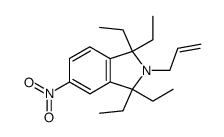 2-allyl-1,1,3,3-tetraethyl-5-nitro-1,3-dihydro-isoindole Structure