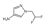1-(2,2-二氟乙基)-1H-吡唑-4-胺结构式