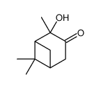 2-hydroxy-2,6,6-trimethylbicyclo[3.1.1]heptan-3-one结构式