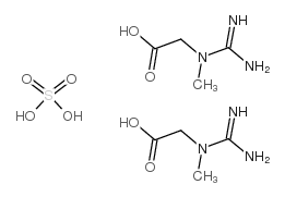 2-[carbamimidoyl(methyl)amino]acetic acid,sulfuric acid Structure