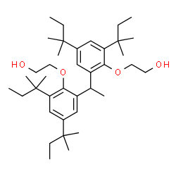 1,1-Bis[2-(2-hydroxyethoxy)-3,5-di-tert-pentylphenyl]ethane Structure