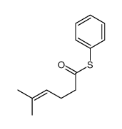 S-phenyl 5-methylhex-4-enethioate结构式