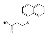 3-naphthalen-1-ylsulfanylpropanoic acid结构式