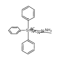 (phenyl)3Sn(4-amino-3-methyl-1,2,4-triazole-5-thiol(-1H))结构式