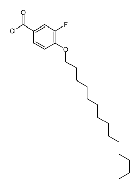 3-fluoro-4-tetradecoxybenzoyl chloride Structure