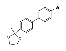 anhydrous 2-(4'-bromo[1,1'-biphenyl]-4-yl)-2-methyl-1,3-dioxolane Structure