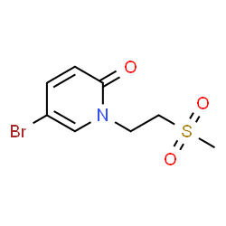5-Bromo-1-[2-(methylsulfonyl)ethyl]pyridin-2(1H)-one Structure
