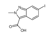 6-碘-2-甲基-2H-吲唑-3-羧酸结构式