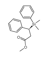 (S)-methyl 3-(dimethyl(phenyl)silyl)-3-phenylpropanoate结构式