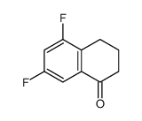5,7-二氟-3,4-二氢萘-1(2H)-酮结构式
