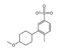 3-(4-methoxycyclohexyl)-4-methylbenzenesulfonate结构式