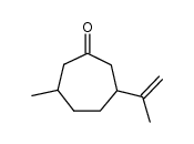 3-isopropenyl-6-methylcycloheptanone结构式