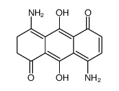 4,8-diamino-9,10-dihydroxy-2,3-dihydroanthracene-1,5-dione结构式
