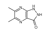 5,6-dimethyl-1,2-dihydro-pyrazolo[3,4-b]pyrazin-3-one结构式