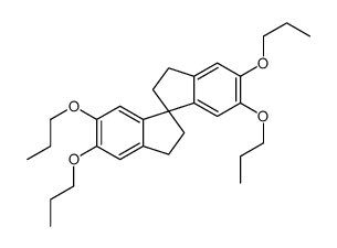 5,5',6,6'-tetrapropoxy-3,3'-spirobi[1,2-dihydroindene]结构式
