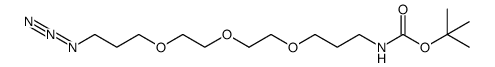 O-(3-azidopropyl)-O'-(N-Boc-aminopropyl)diethylene glycol Structure