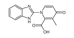 1-(1H-Benzo[d]imidazol-2-yl)-3-methyl-4-oxo-1,4-dihydropyridine-2-carboxylic acid Structure