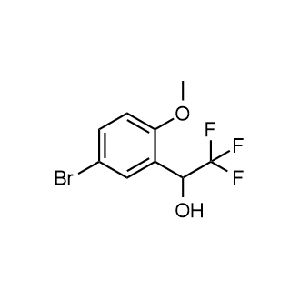 1-(5-溴-2-甲基氧基苯基)-2,2,2-三氟乙烷-1-醇结构式