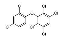 1,2,4,5-tetrachloro-3-(2,4-dichlorophenoxy)benzene Structure