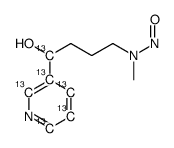 4-(甲基亚硝基氨基)-1-(3-吡啶基)-1-丁醇-1,2',3',4',5',6'-13C6结构式