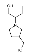 3-hydroxymethyl-N-(1'-hydroxy-2'-butyl)-pyrrolidine Structure
