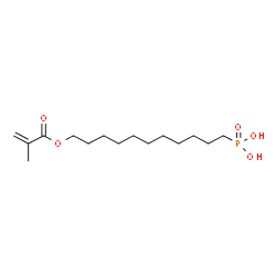 11-甲基丙烯酰氧基十一烷基膦酸结构式