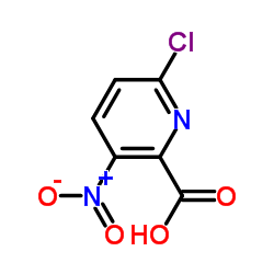 6-氯-3-硝基-2-吡啶羧酸结构式