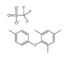 (4-甲苯基)(2,4,6-三甲基苯基)碘鎓三氟甲磺酸盐结构式