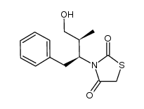 3-[(2S,3S)-4-hydroxy-3-methyl-1-phenylbutan-2-yl]thiazolidine-2,4-dione结构式
