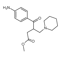 methyl 4-(4-aminophenyl)-4-oxo-3-(piperidin-1-ylmethyl)butanoate结构式