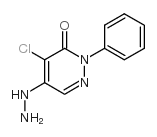 4-氯-5-肼-2-苯基-2,3-二氢吡嗪-3-酮结构式