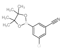 3-氯-5-腈基苯硼酸频哪醇酯结构式