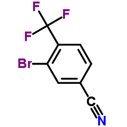 3-Bromo-4-(trifluoromethyl)benzonitrile Structure