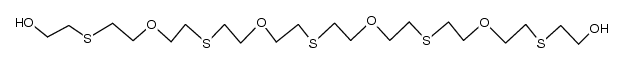 6,12,18,24-tetraoxa-3,9,15,21,27-pentathia-nonacosane-1,29-diol Structure