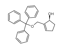 2-trityloxymethyl-cyclo-2-pentenol Structure