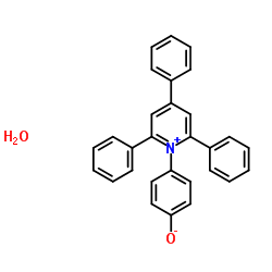 1-(-羟基苯基)2,4,6-三苯基氢吡啶内盐水合物结构式