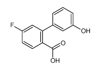 4-fluoro-2-(3-hydroxyphenyl)benzoic acid Structure
