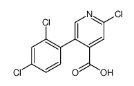 2-chloro-5-(2,4-dichlorophenyl)pyridine-4-carboxylic acid Structure