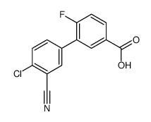 3-(4-chloro-3-cyanophenyl)-4-fluorobenzoic acid Structure