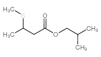 3-(甲基硫代)丁酸-2-甲基丙酯结构式