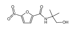 N-(1,1-dimethyl-2-hydroxyethyl)-5-nitrofuran-2-carboxamide结构式