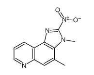 3,4-二甲基-2-硝基-3H-咪唑并[4,5-f]喹啉结构式